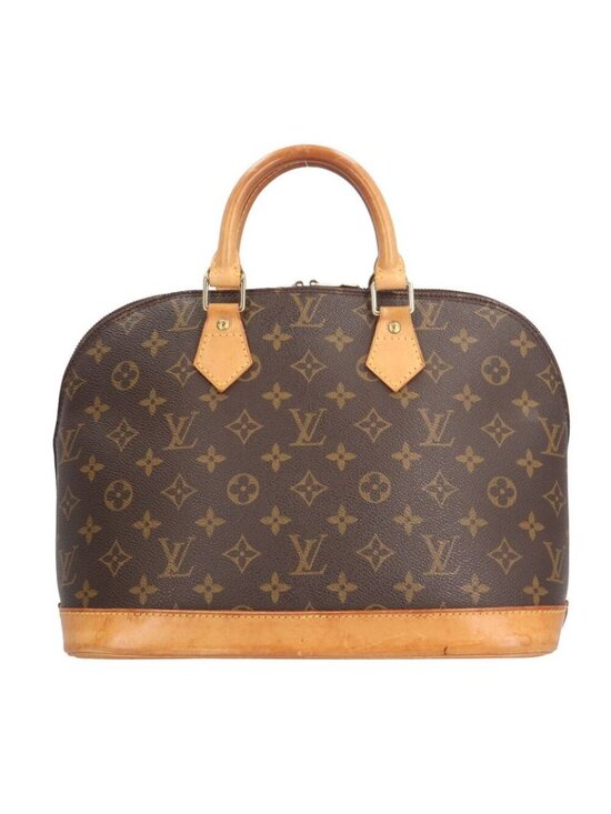 Louis Vuitton Alma Monogram Handbag Canvas Brown - Picture 3 of 10